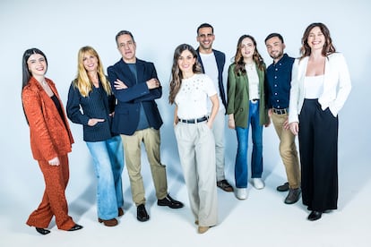 Belén Hernández, Belén Fernández, Carlos de Vega, Lorena Baeza, Antonio Nieto, Eva Baroja, Felipe Larch y Carolina Mundi. 