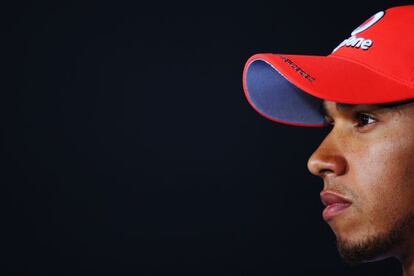 Lewis Hamilton, en el circuito de Monza.