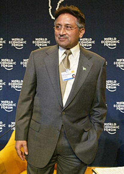 El presidente de Pakistán, Pervez Musharraf, ayer en Davos.