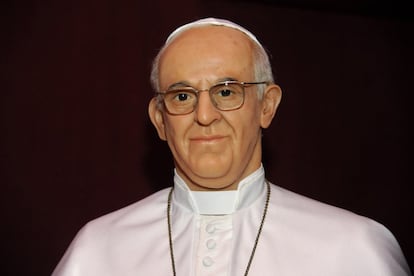 El papa Franciso fue presentado en cera en julio de 2013.