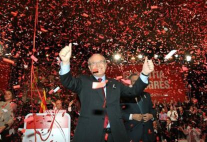 Inicio de campaña de José Montilla en la Fira de Barcelona.