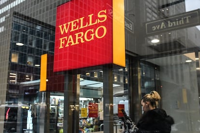 Una oficina de Wells Fargo en Nueva York, en una imagen de archivo.