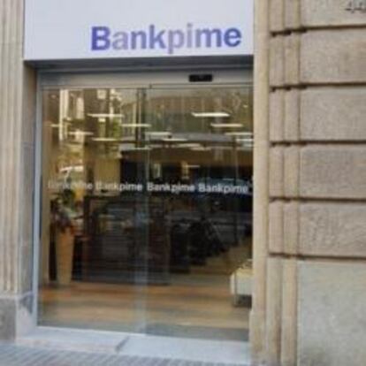 Imagen de una sucursal de Bankpime en Barcelona