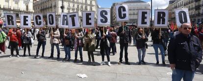 Manifestación del Primero de Mayo en Madrid.