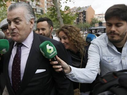 B&aacute;rcenas entra a declarar el pasado 25 de mayo en los juzgados de Madrid.