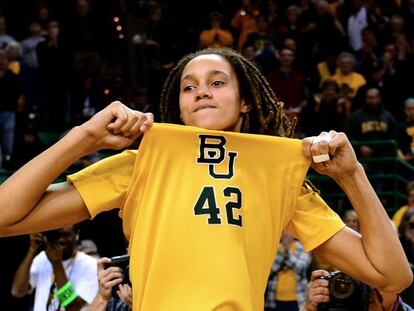 Brittney Griner, tras un partido universitario