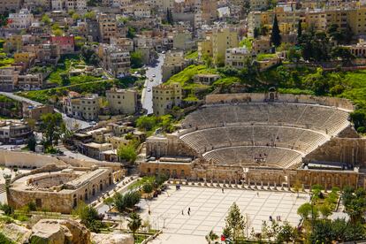 Amán, la capital de Jordania.