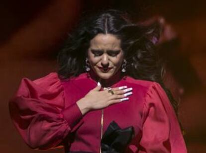 Rosalía, en su concierto en Barcelona.