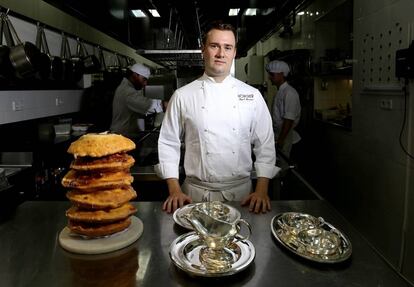 Miguel Hernann, jefe de cocina del restaurante Horcher en Madrid.