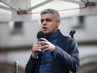 El alcalde de Londres, Sadiq Khan, el pasado 8 de marzo en Londres.