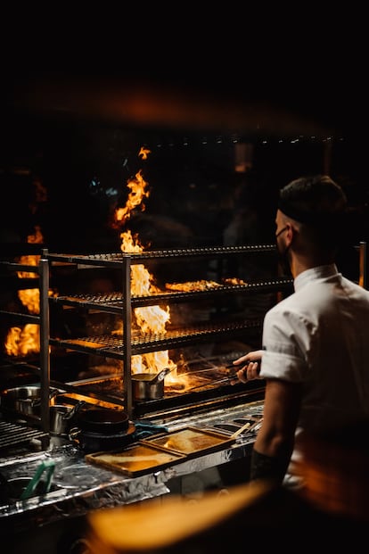 Cocina del restaurante japonés Zuma, en la madrileña plaza de Colón.