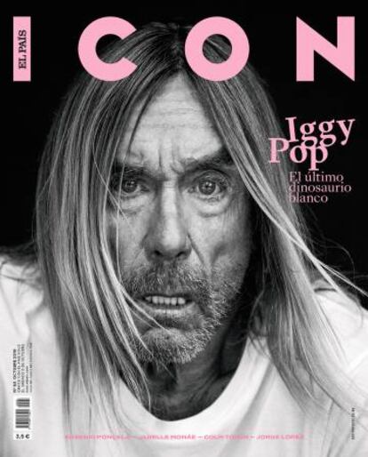 Iggy Pop, fotografiado por Gorka Postigo y vestido por Celine para la portada de ICON de octubre.