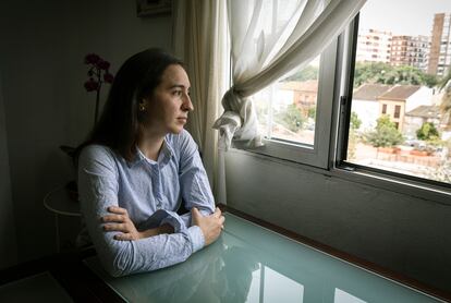 Lisa Fernanda Rivera, colombiana de 34 años, en su domicilio en  Valencia. 