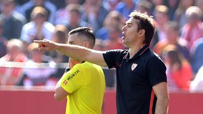 Julen Lopetegui, ante el Espanyol.
