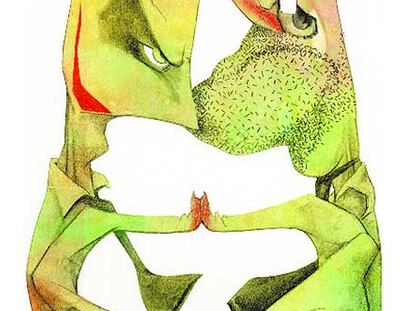 Caricaturas de Zapatero y Rajoy