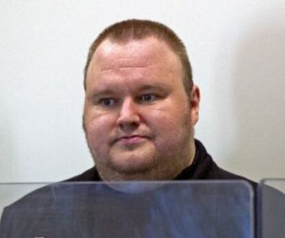 El alemán Kim Schmitz, fundador de la página de descargas Megaupload.