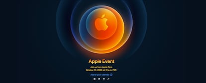 Creatividad promocional del evento de Apple