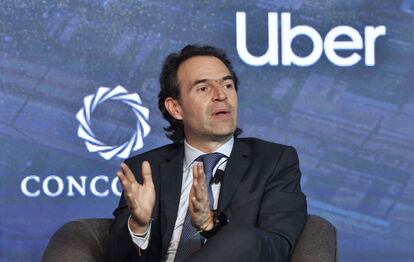 Colombia Federico Gutierrez, ex alcalde de Medellín, durante un panel de urbanismo