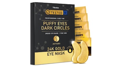 ofertas amazon: parches antihinchazón para la zona de las ojeras y bolsas en los ojos.