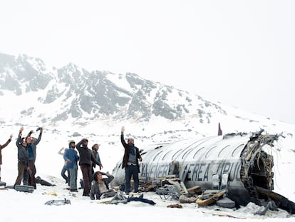 Una imagen de 'La sociedad de la nieve'