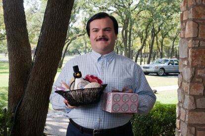 Jack Black, en un fotograma de 'Bernie'.