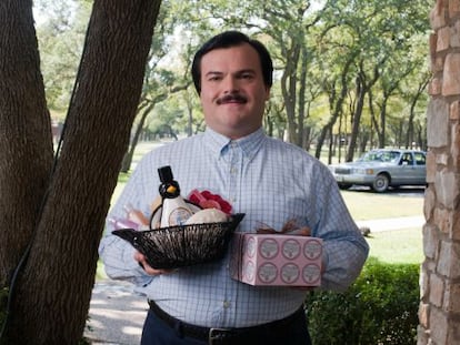 Jack Black, en un fotograma de &#039;Bernie&#039;. 