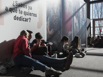 Un grupo de participantes del evento EL PAÍS con tu Futuro.