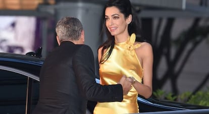 Amal y George Clooney, en Tokio.