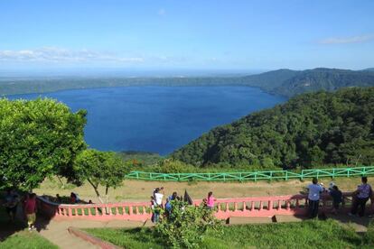 El Mirador de Catarina es uno de los sitios más visitados en Nicaragua debido a la hermosa vista que se tiene de la Laguna de Apoyo.