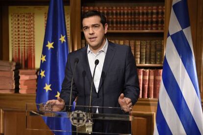 El primer ministre grec, Alexis Tsipras, avui a Atenes.