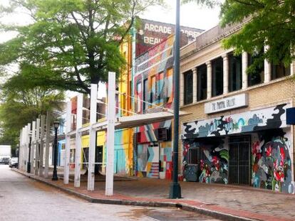 Exterior de The Mammal Gallery, espacio artístico alternativo en el 'downtown' de Atlanta (Estados Unidos).