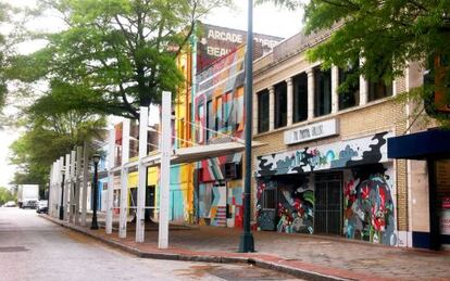 Exterior de The Mammal Gallery, espacio artístico alternativo en el 'downtown' de Atlanta (Estados Unidos).