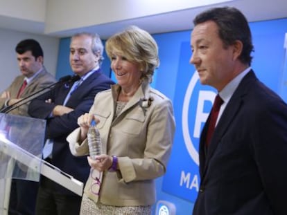 Aguirre, Presidenta del PP de Madrid, esta ma&ntilde;ana.