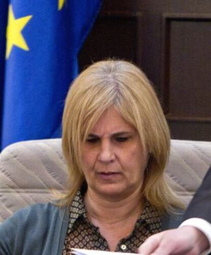 María José García Pelayo, en el Ayuntamiento de Jerez.