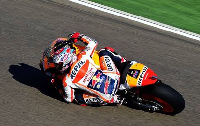 Marc Márquez, en Alcañiz.