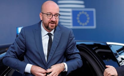 Charles Michel, este martes en la cumbre en Bruselas. 