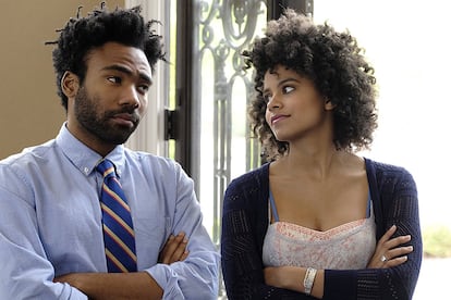 Donald Glover y Zazie Beetz en la premiada serie ‘Atlanta’.