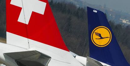 Swiss y Lufthansa, aerolíneas de Lufthansa Group.