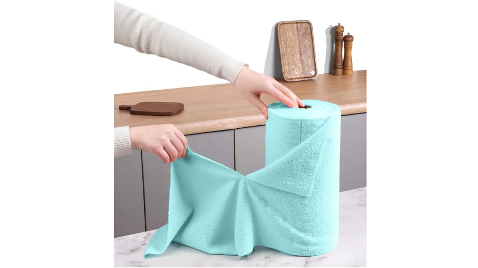 Estos paños de microfibra se pueden reutilizar hasta 50 veces.