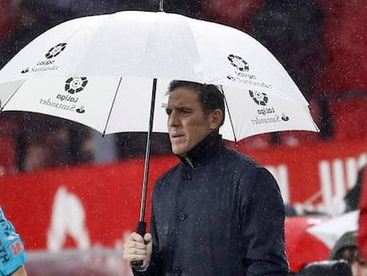 Berizzo, en su regreso al banquillo del Sevilla. 