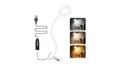 Flexo led con pinza ajustable