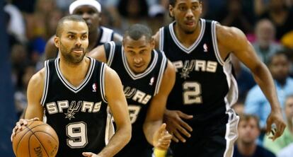 Tony Parker durante el partido contra los Grizzlies.