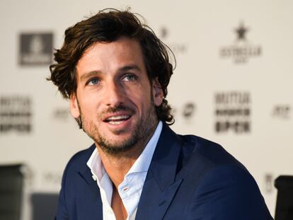 Feliciano López, durante una rueda de prensa como director del torneo del torneo de Madrid. / MUTUA MADRID OPEN.