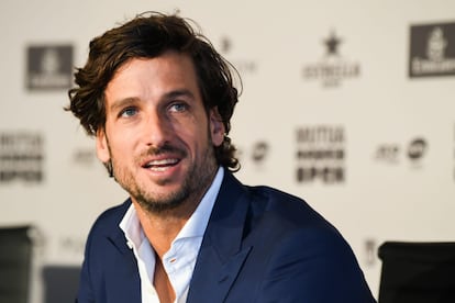 Feliciano López, durante una rueda de prensa como director del torneo del torneo de Madrid. / MUTUA MADRID OPEN.