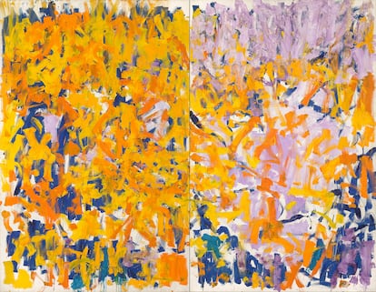 La obra ‘Two Pianos’, 1980, de Joan Mitchell.