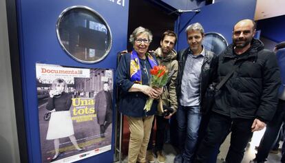 Joana Biarnés a la presentació del documental 'Una entre tots'.