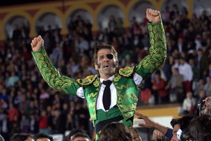 El torero Juan José Padilla, en la Feria Taurina de Olivenza.