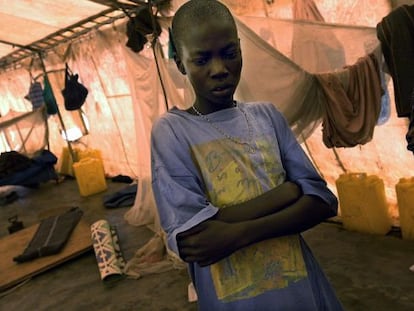Geoffrey Ojok, de 13 a&ntilde;os, exni&ntilde;o soldado del LRA en Pader, Uganda. 