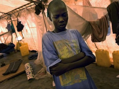 Geoffrey Ojok, de 13 a&ntilde;os, exni&ntilde;o soldado del LRA en Pader, Uganda. 