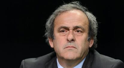 Platini en una rueda de prensa el pasado 28 de mayo.